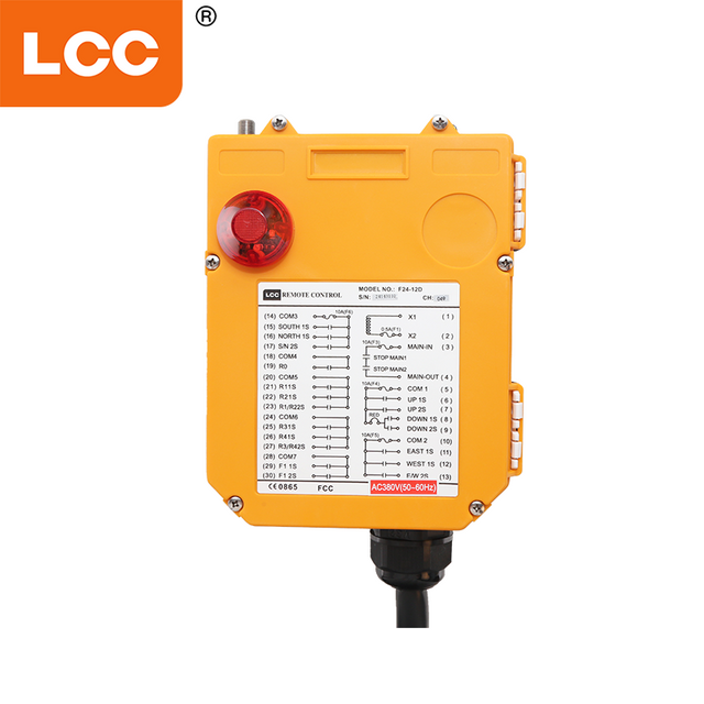 Drahtloser Overhead Crane Radio Fernbedienung F24-12D RC-Sender und Empfänger