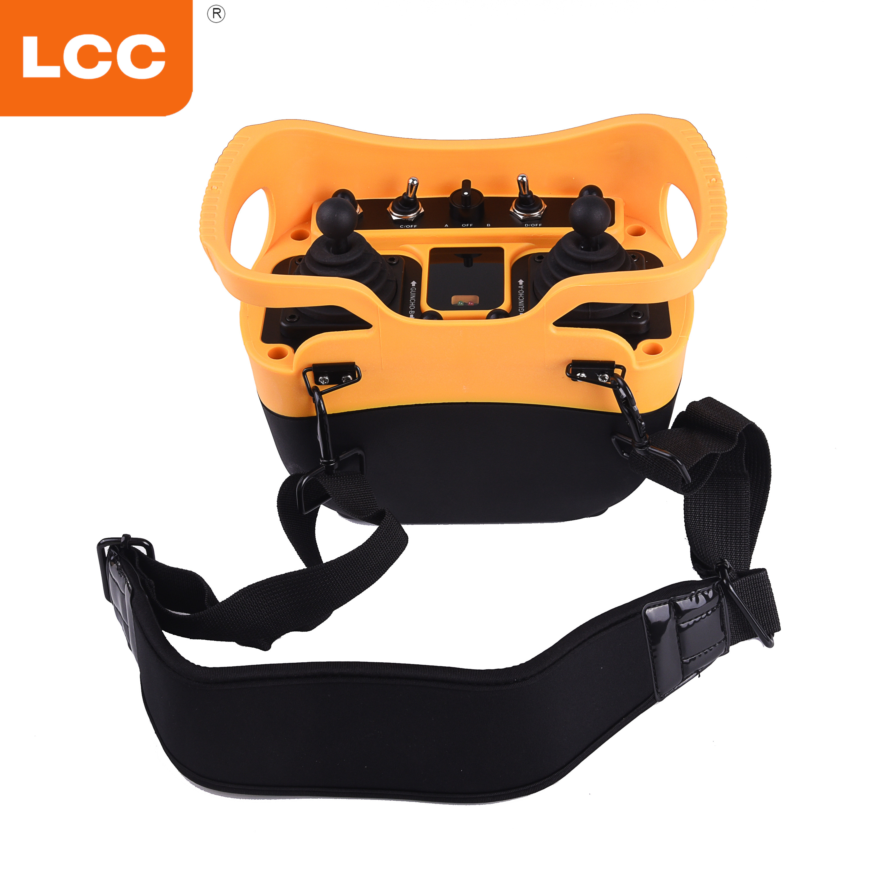 433 MHz UHF LCC Q5000+ Turmdrehkran-Joystick, industrielle drahtlose Fernbedienung für Kran-Schwermaschinen