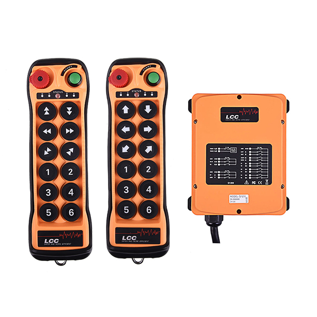 Q1200 12 Tasten 230 V Funk-Laufkran-Wireless-Industrie-Fernbedienung für Kran-LKW