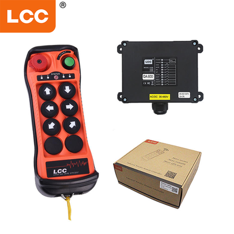 LCC -Hersteller QA600 wasserdicht 6 Button110V 220 V 24 Vtruck Wireless Hebel Overhead Crane Hebezeuge Radio Industrielle Fernbedienung