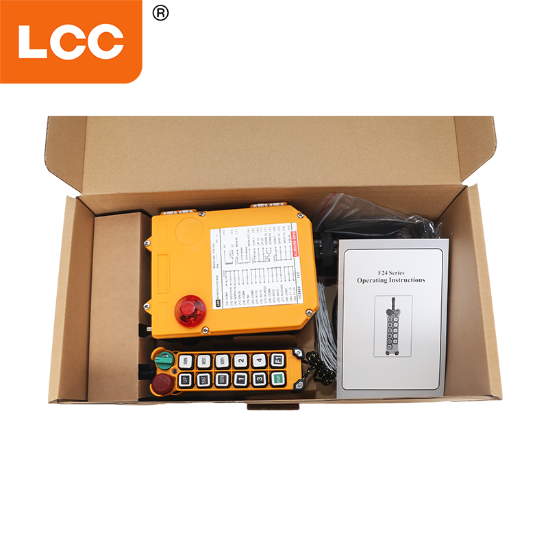 Drahtloser Overhead Crane Radio Fernbedienung F24-12D RC-Sender und Empfänger