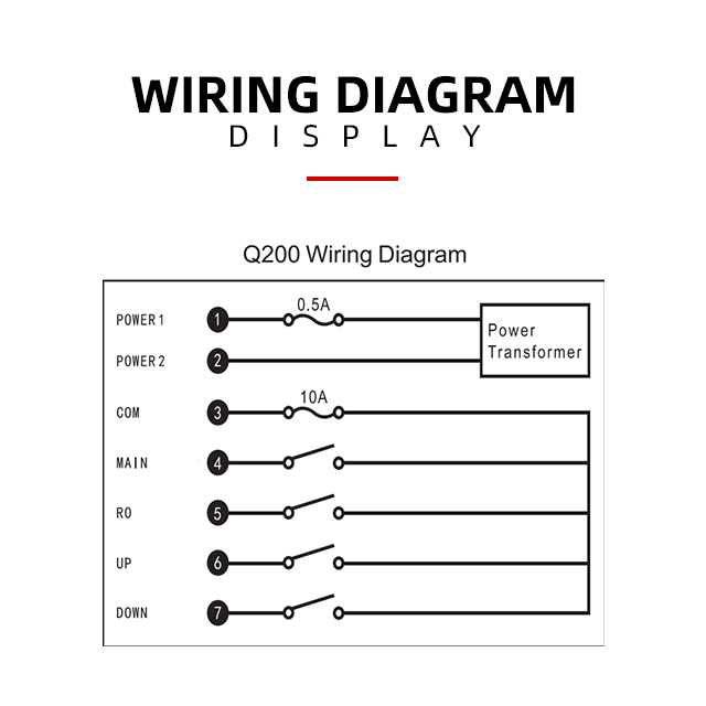 Q200 Industrieller 433 MHz 12 Volt Winden-Fernbedienungsschalter