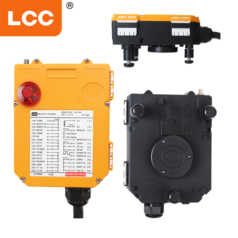 Drahtloser Overhead Crane Radio Fernbedienung F24-12D RC-Sender und Empfänger