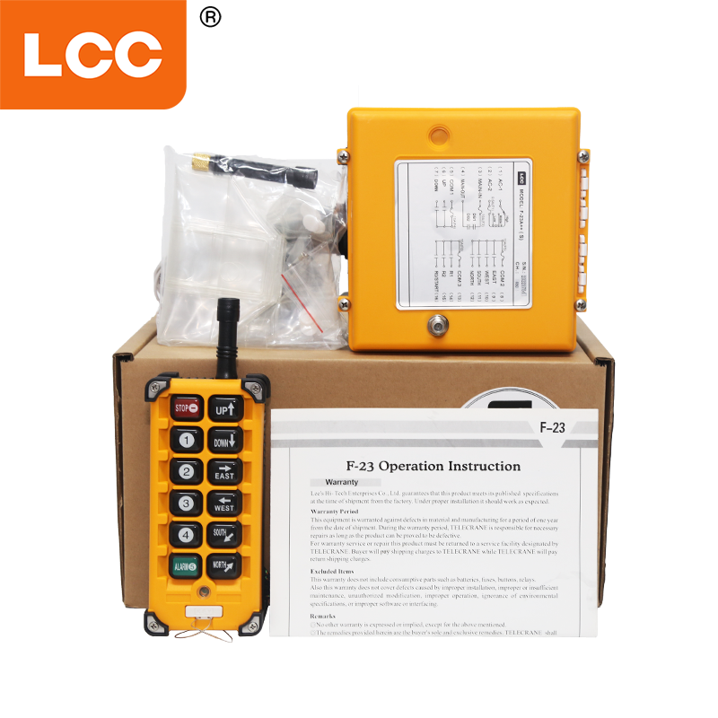 F23-A ++ Industrial 12 Volt Einzelgeschwindigkeit Wireless Fernbedienungsschalter