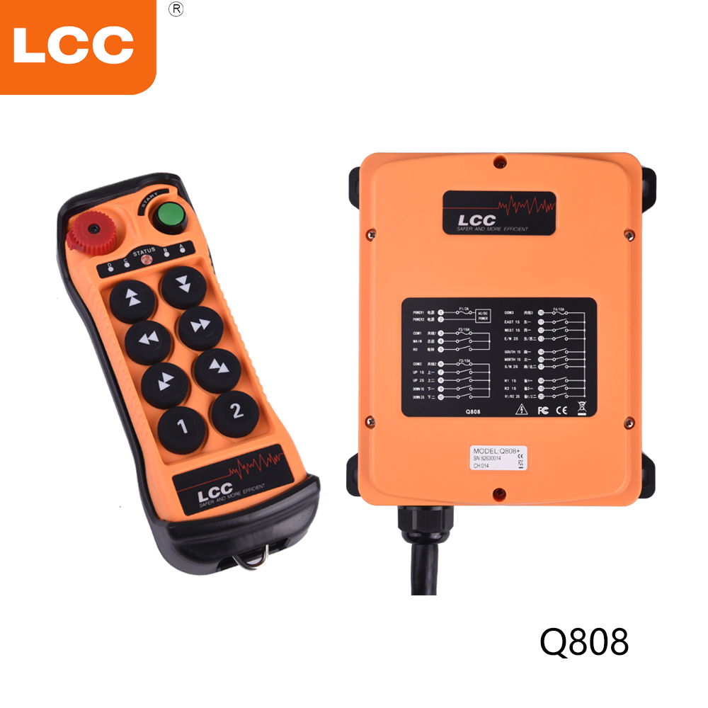 Q800 8-Tasten-Funksender und -empfänger Industriekran-Fernbedienung