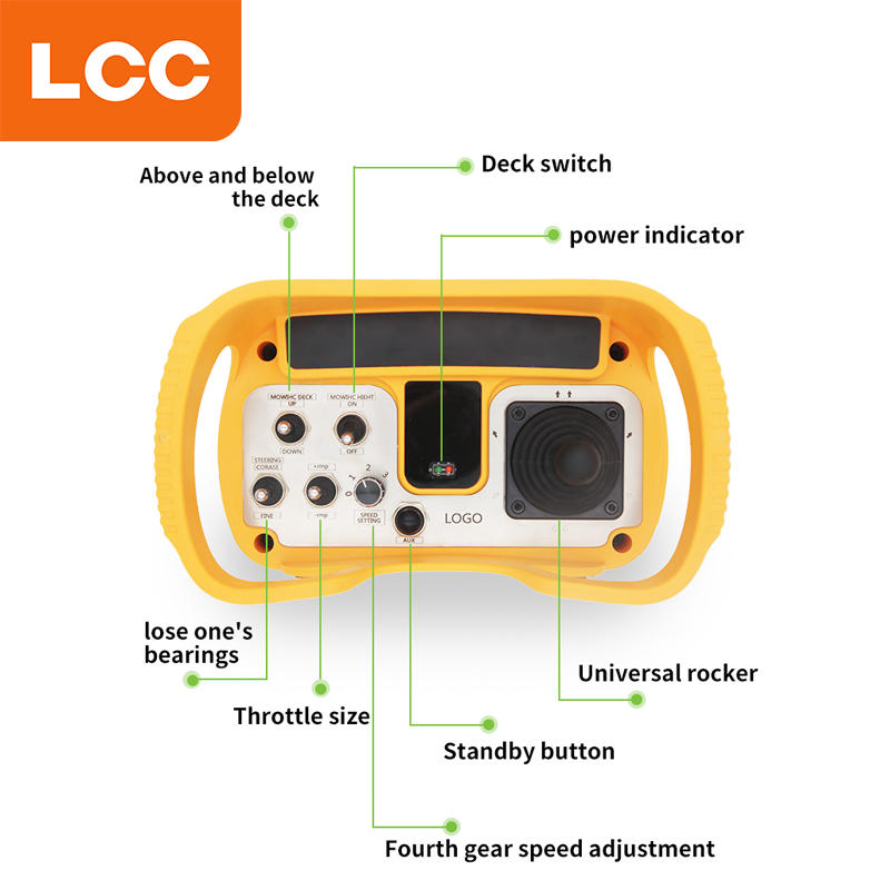 LCC -Hersteller Anpassung wasserdichte drahtlose Joystick Industrial Radio Cropper Mower Fernbedienung