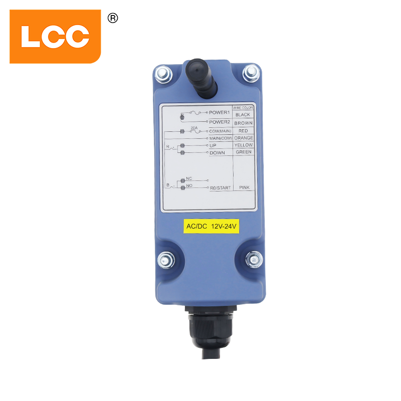 12V 24V LCC SAGA1-L4 4-Tasten-Single-Speed-Fernbedienungssystem Turmwinde Funkkran-Fernbedienung